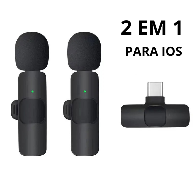 Microfone Sem Fio Portátil SoundClip